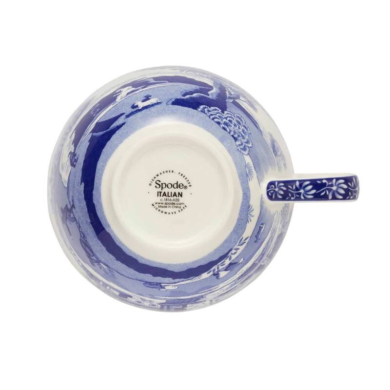 Spode Blue Italian Jumbo Cup and Saucer Set