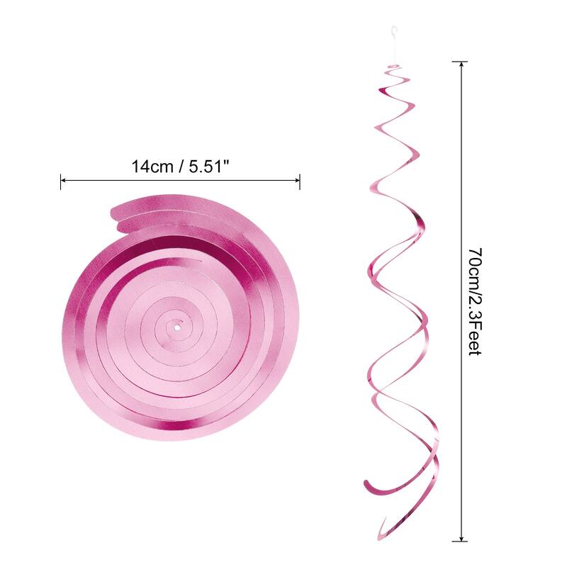 18 Pcs Party Hanging Double Strip with Hang Tag Hook - Light Pink