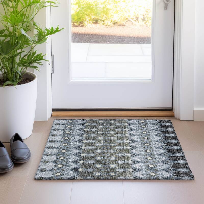Premium Washable Super Soft Boho Moroccan Mayfield Rug - Moody - 1' 8" x 2' 6" - Rectangle