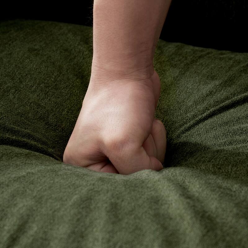 Tufted-Fabric-Upholstered-Accent Chair