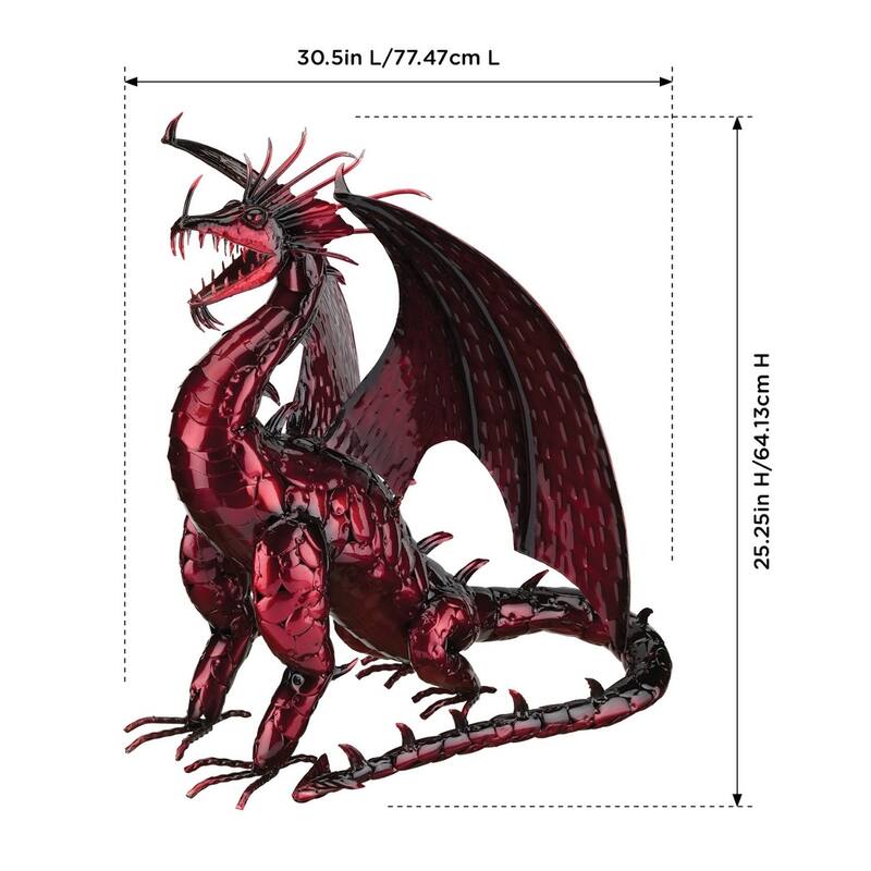 Solar Dragon Decor - 30.5"x23"x25.25"