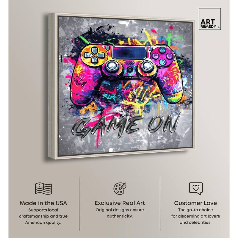 Game On Canvas by Art Remedy
