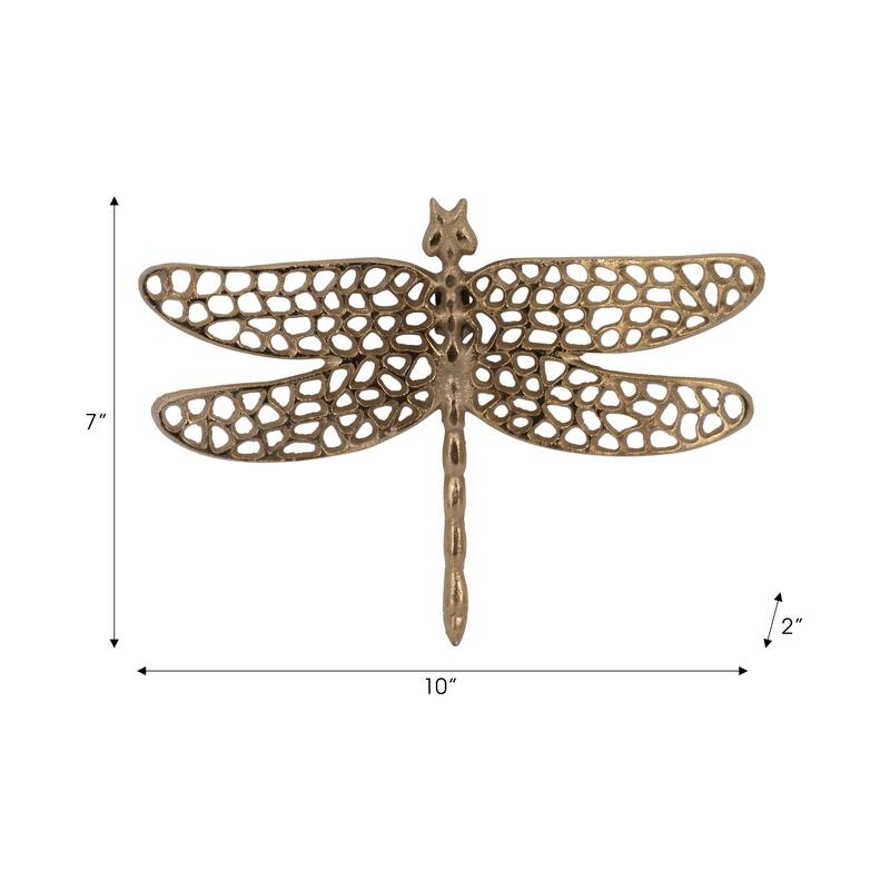 Sagebrook Home Whimsically Crafted Dragonfly Figurine, Elegant Home Decor Accent, Intricate Detail