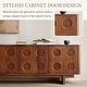 preview thumbnail 2 of 9, 78.74 Mid-Century Brown Solid Wood TV Cabinet, Modern Media Console for Livingroom, Pre-Assembled