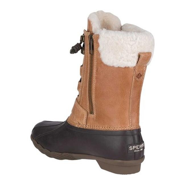sperry duck boots with fur