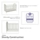 preview thumbnail 26 of 38, Novogratz Bushwick Metal Crib with Adjustable Mattress Height