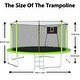 preview thumbnail 3 of 7, Trampoline with Basketball Hoop and Net, Outdoor Recreational Trampolines