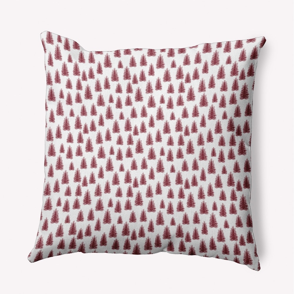 Christmas Trees Pattern Accent Pillow
