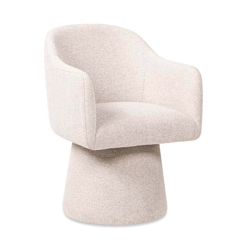 Marcy 19.5" Fully Upholstered Swivel Dining Accent Arm Chair