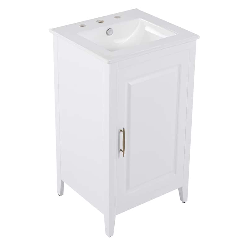 Christopher Knight Home 20" Bathroom Vanity with Sink and Functional Drawers