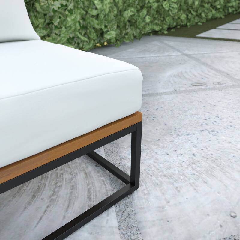 SEI Furniture Tara Sustainable Lounging Chair with Deep Seating and Cushions