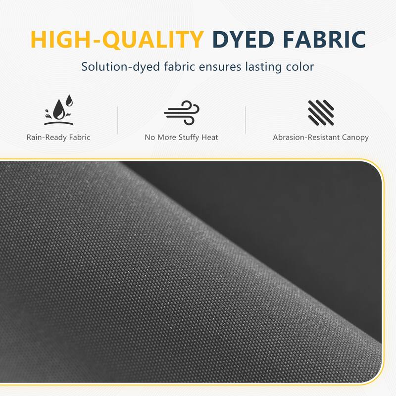 Outdoor 10FT LED lighted Patio Offset umbrella for Garden