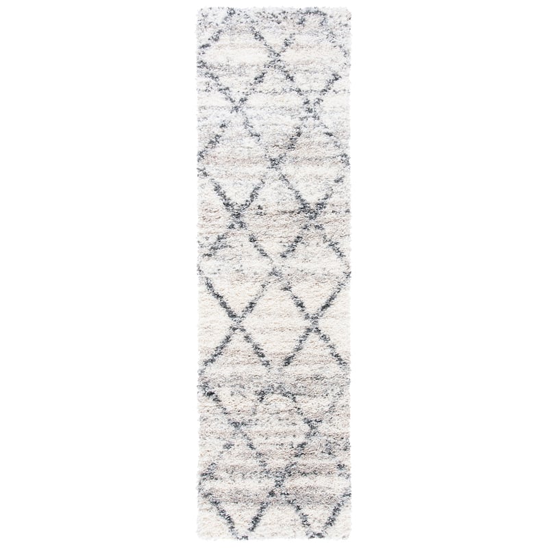 SAFAVIEH Fontana Shag Marye Modern Trellis 2-inch Thick Rug