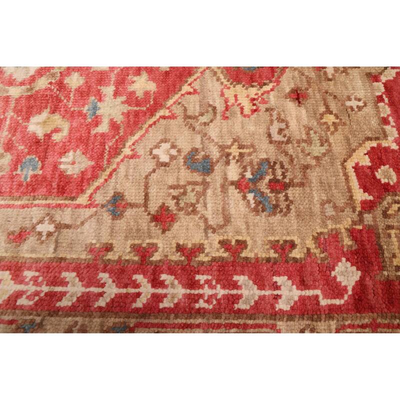 ECARPETGALLERY Hand-knotted Jules Serapi Red Wool Rug - 4'2 x 5'11