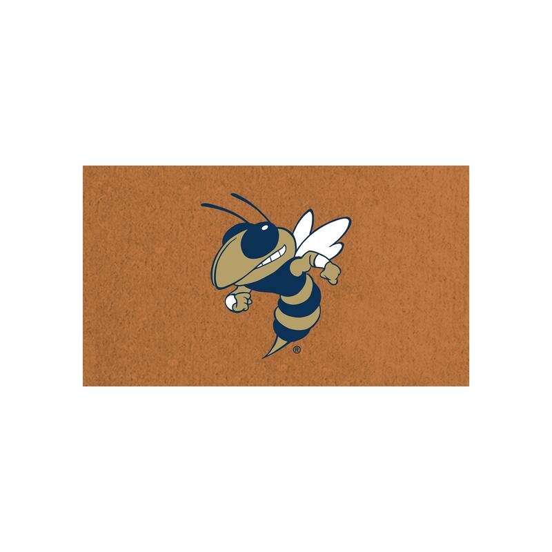 Georgia Tech Full Color Indoor/Outdoor Coir Mat - 28" x 16"