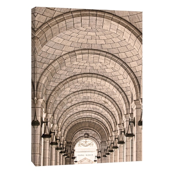 PTM Images 9-105992 PTM Canvas Collection 10" x 8" - "Union Station Arches" Giclee Buildings and Landmarks Art Print on Canvas