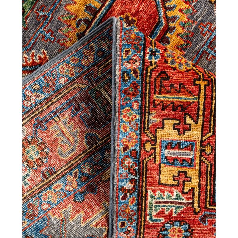 Serapi One-of-a-Kind Hand-Knotted Area Rug - Gray - 4' 2" x 5' 10"
