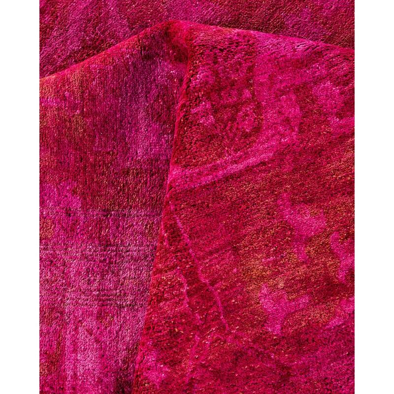 Vibrance, One-of-a-Kind Hand-Knotted Area Rug - Pink, 8' 3" x 10' 1" - 8' 3" x 10' 1"