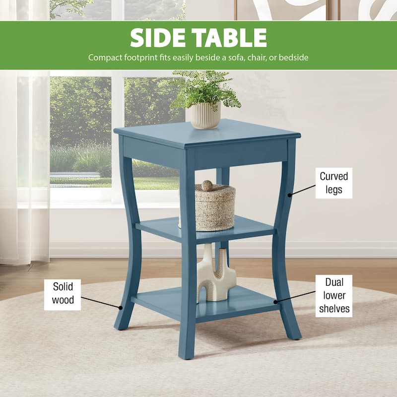 Golden Side Square Table