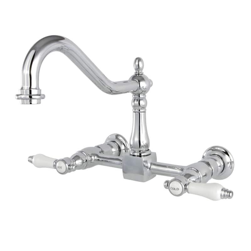 Bel-Air Wall Mount Bridge Kitchen Faucet - Polished Chrome