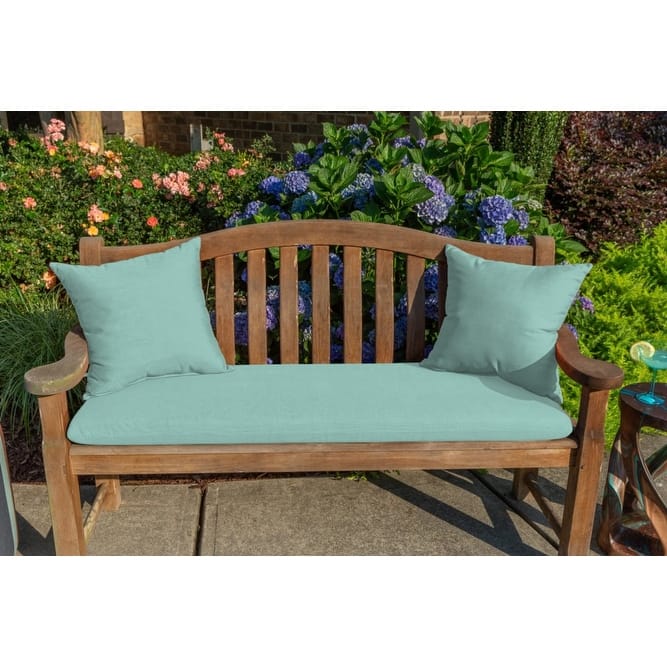 Sunbrella® Solid Fabric 1-Piece Indoor/Outdoor Square Throw Pillow, 18"W x 18"L, Cast Slate