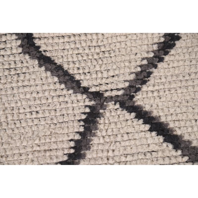 Moroccan Area Rug Handmade Wool Carpet - 6'1"x 8'9"