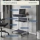 preview thumbnail 3 of 3, Techni Mobili Rolling Laptop Cart with Storage, Graphite