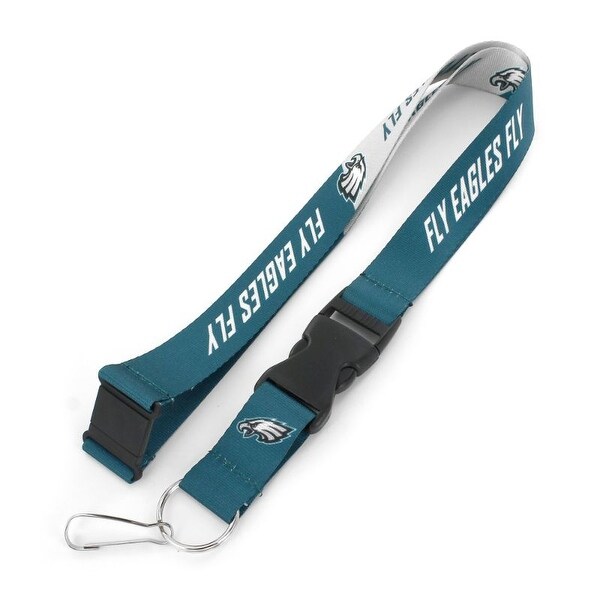 Philadelphia Eagles Lanyard Breakaway Style Slogan Design - Teal/White - 22". Opens flyout.