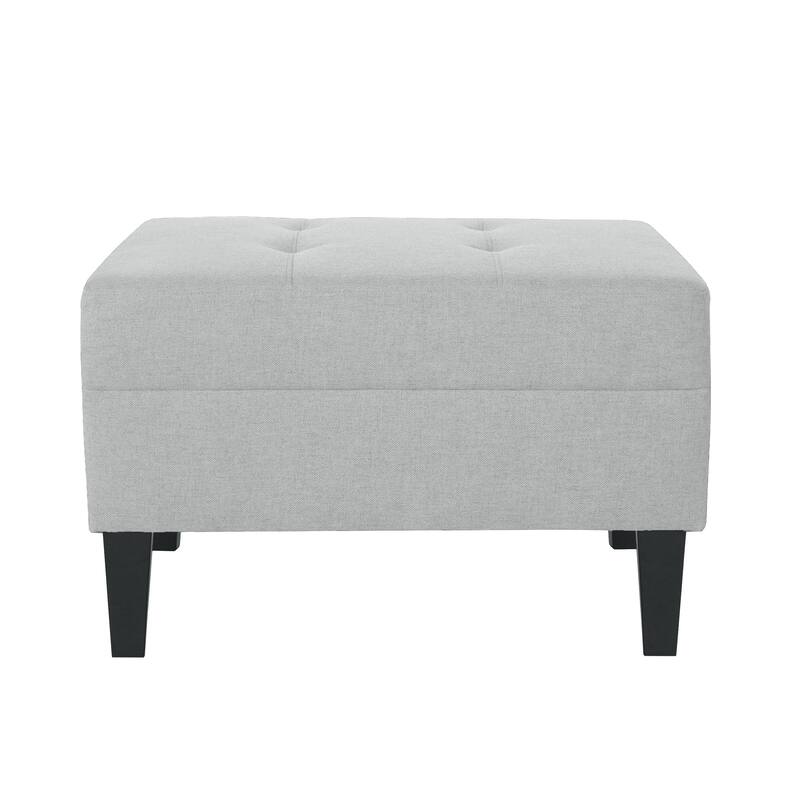 Tiernan Tufted Fabric Ottoman by Christopher Knight Home