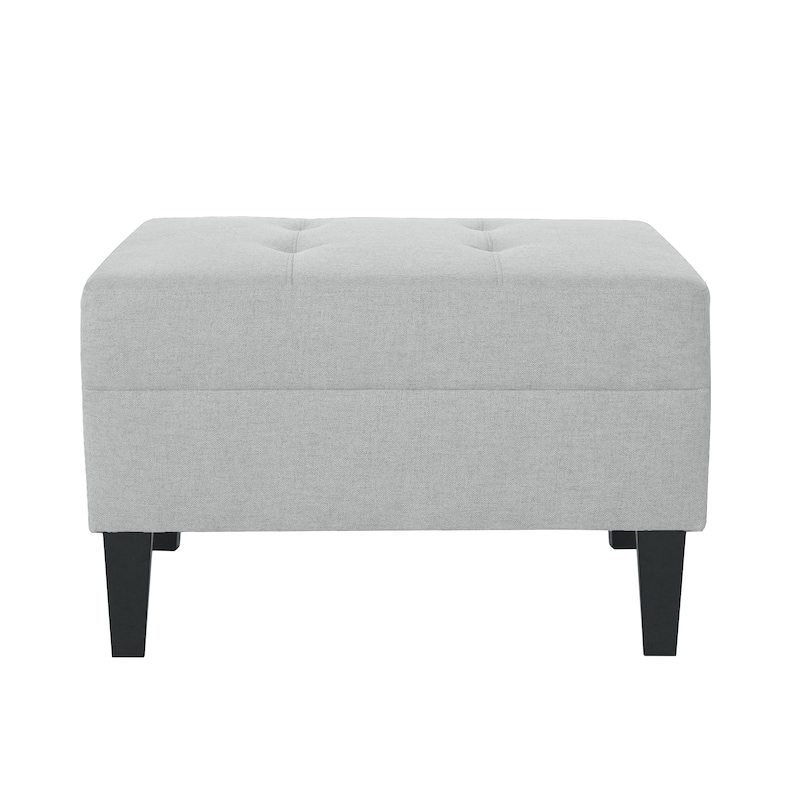 Tiernan Tufted Fabric Ottoman by Christopher Knight Home