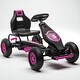 preview thumbnail 12 of 16, Kids Pedal Go Kart Ride-On Toy with Adjustable Seat, Suspension, Hand Brake & Rubber Wheels, for Ages 5-12, 110 lbs Capacity