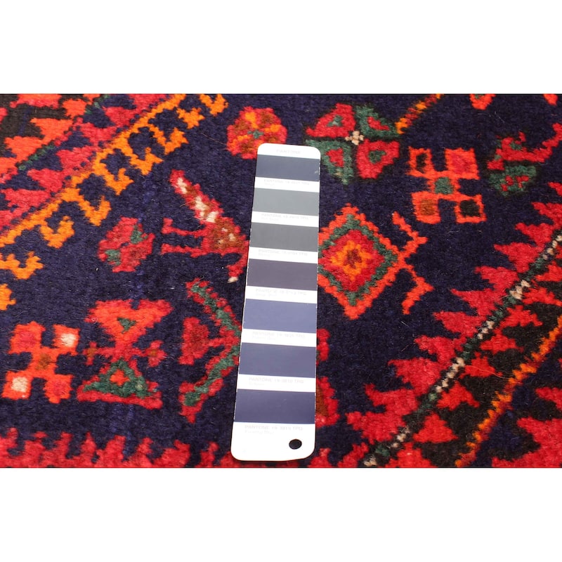 ECARPETGALLERY Hand-knotted Andelz Navy Wool Rug - 4'7 x 7'5