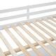 preview thumbnail 17 of 16, Full Size Loft Bed with U-Shaped Desk & Drawers, White Wooden Bedframe with Tri-fold Mirror & Storage Shelves for Student Dorms