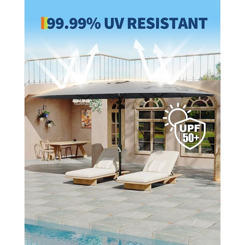 Coromose 13ft Large Patio Umbrella, for Pool Deck Garden Backyard