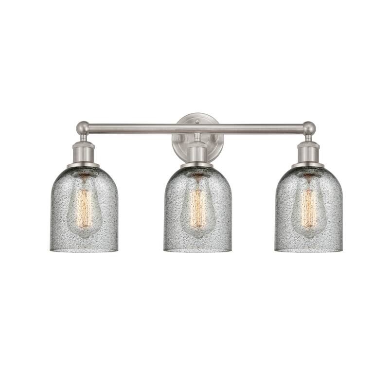 Innovations Lighting 616-3W-12-23 Caledonia Vanity Caledonia 3 Light - Brushed Satin Nickel / Charcoal