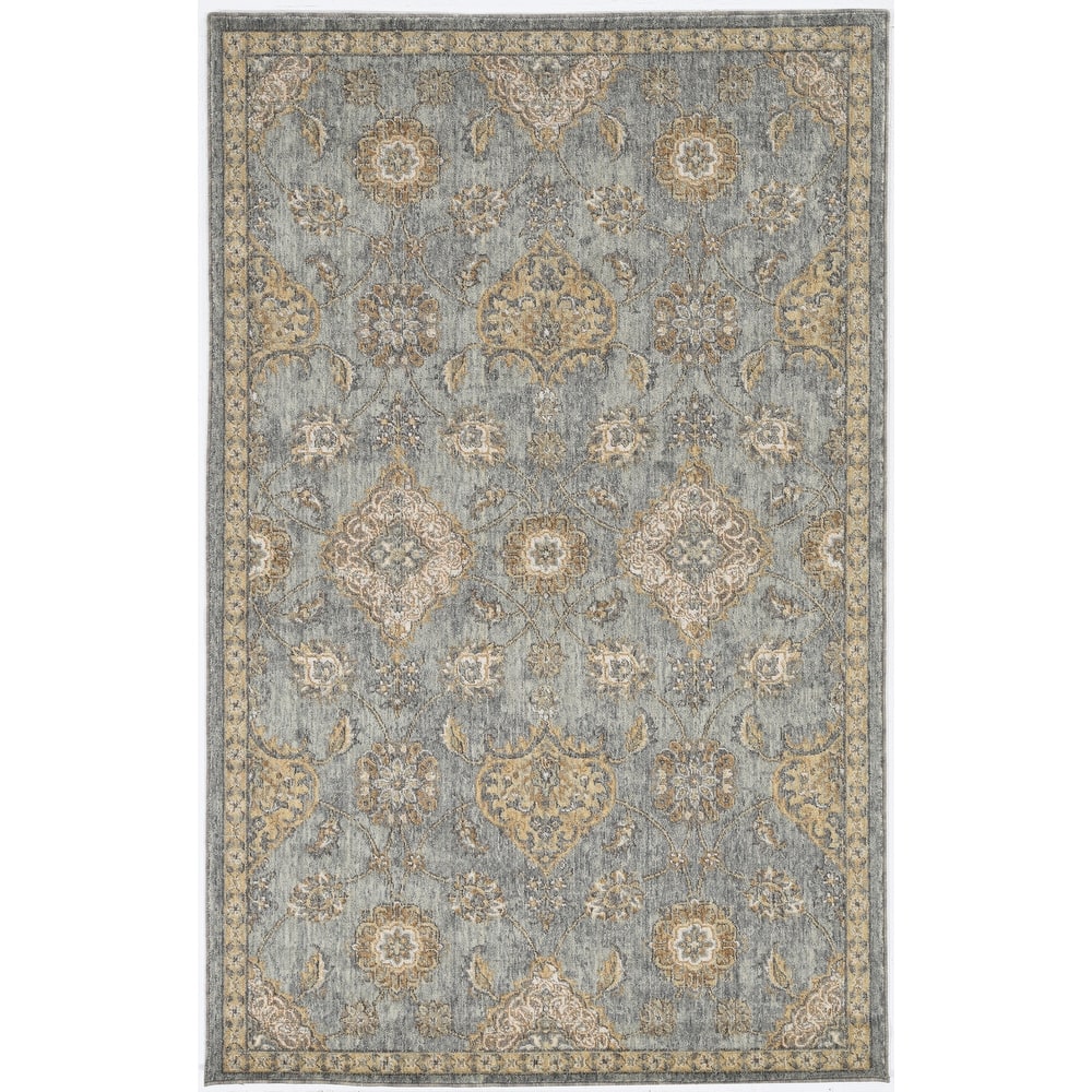 Copper Grove Wool Distressed Traditional Ivory Area Rug