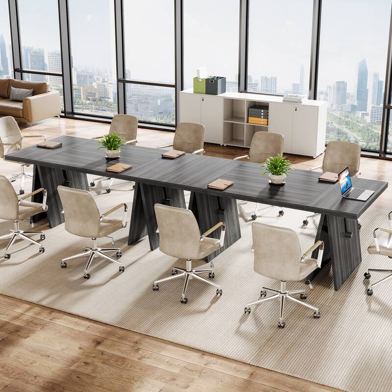 64-Inch Modern Executive Desk, Computer Desk with Sturdy Base