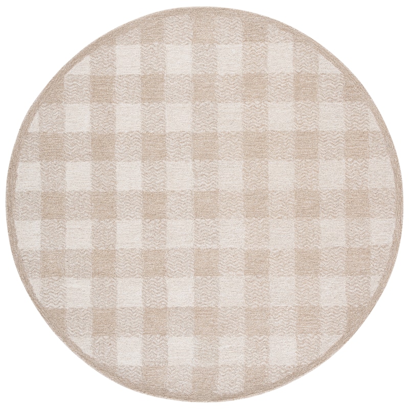 SAFAVIEH Handmade Genre Majlinda Farmhouse Gingham Wool Rug