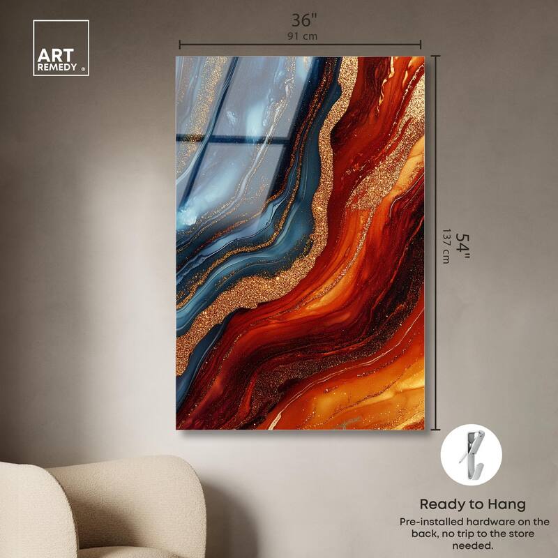 Gilded Galaxy Acrylic by Art Remedy, Ready to Hang