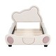 preview thumbnail 3 of 57, Velvet Upholstered Platform Bed with Bear Shaped Headboard and Pocket