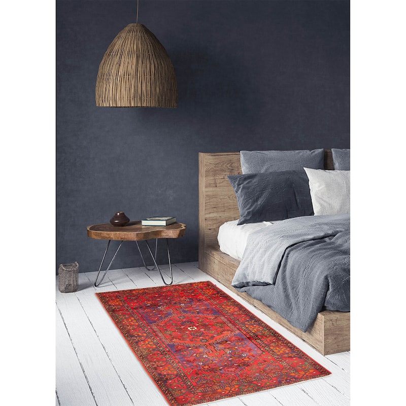 ECARPETGALLERY Hand-knotted Anadol Navy Wool Rug - 4'7 x 7'5