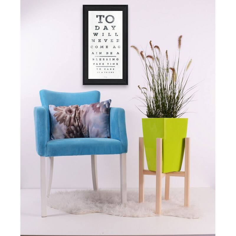 TrendyDecor4U Contemporary "Eye Chart I" Framed Print Wall Art by Marla Rae
