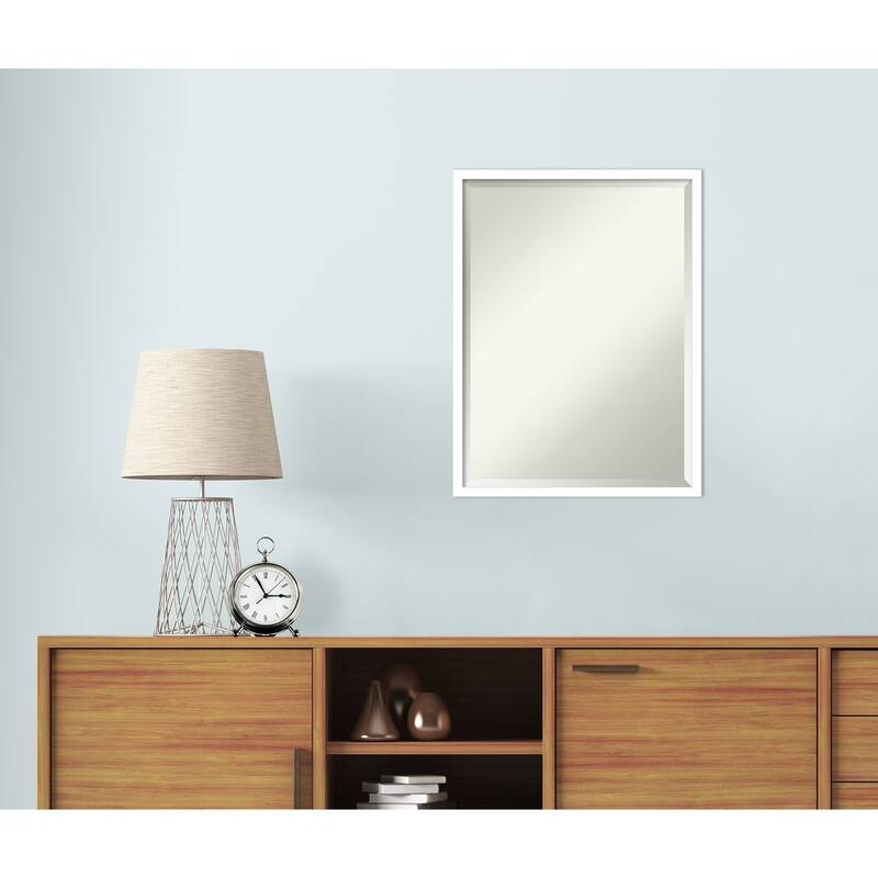 Beveled Wood Wall Mirror - Svelte Frame