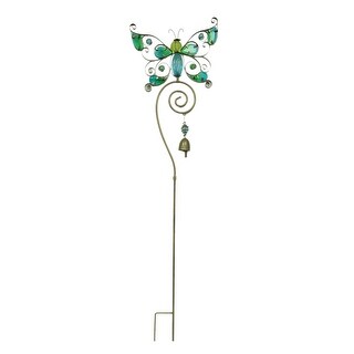 Shop Colorful Glass Butterfly Decorative Metal Garden Yard Stake