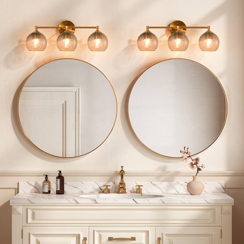 3-Light Bathroom Dimmable Vanity Light - N/A