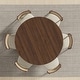 preview thumbnail 17 of 41, Solid Wood Round Dining Table for 4-8 People Nordic style