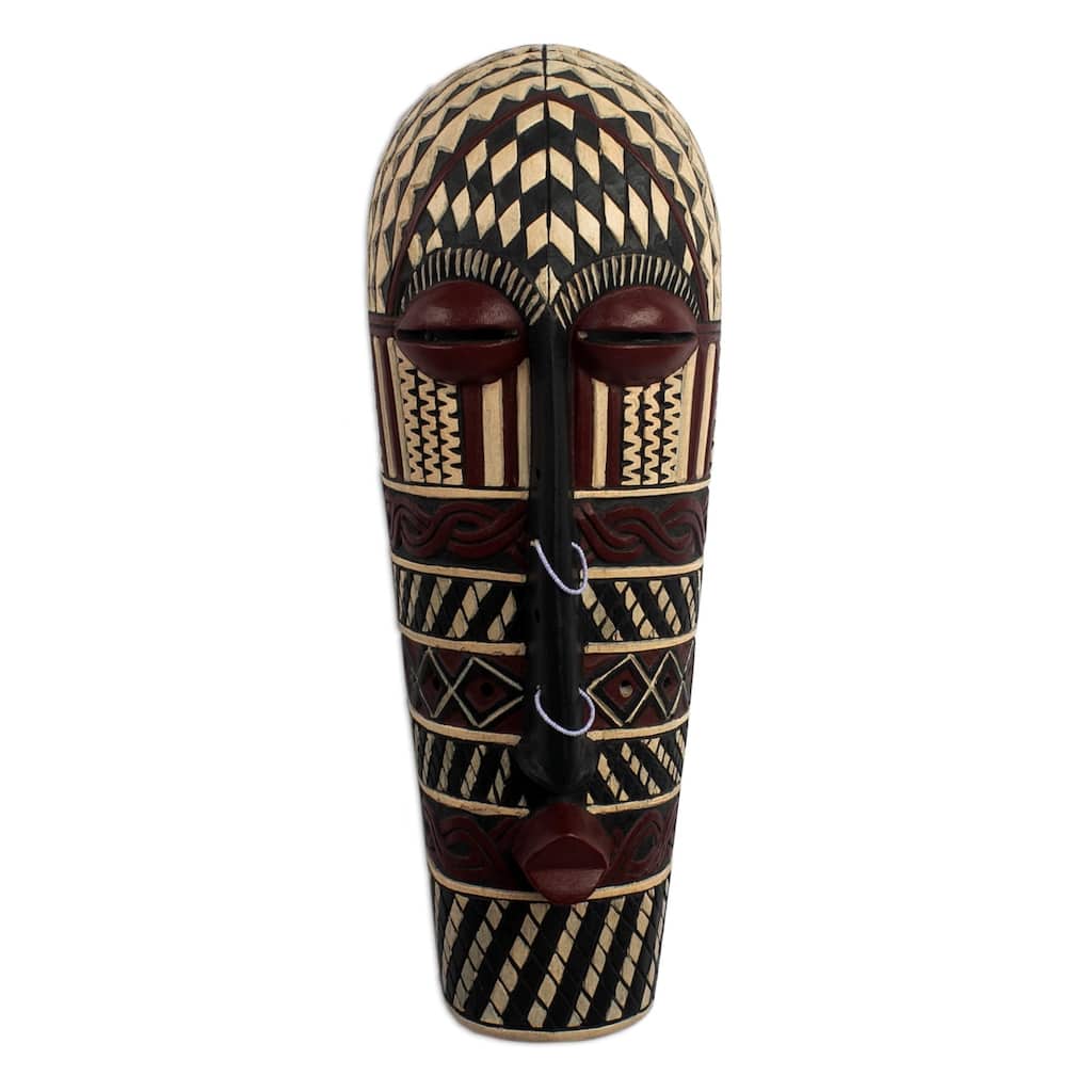 Novica Handmade Songye Ii African Wood Mask