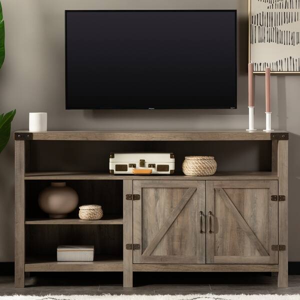 Middlebrook Firebranch 58inch Barn Door TV Stand On Sale Bed Bath