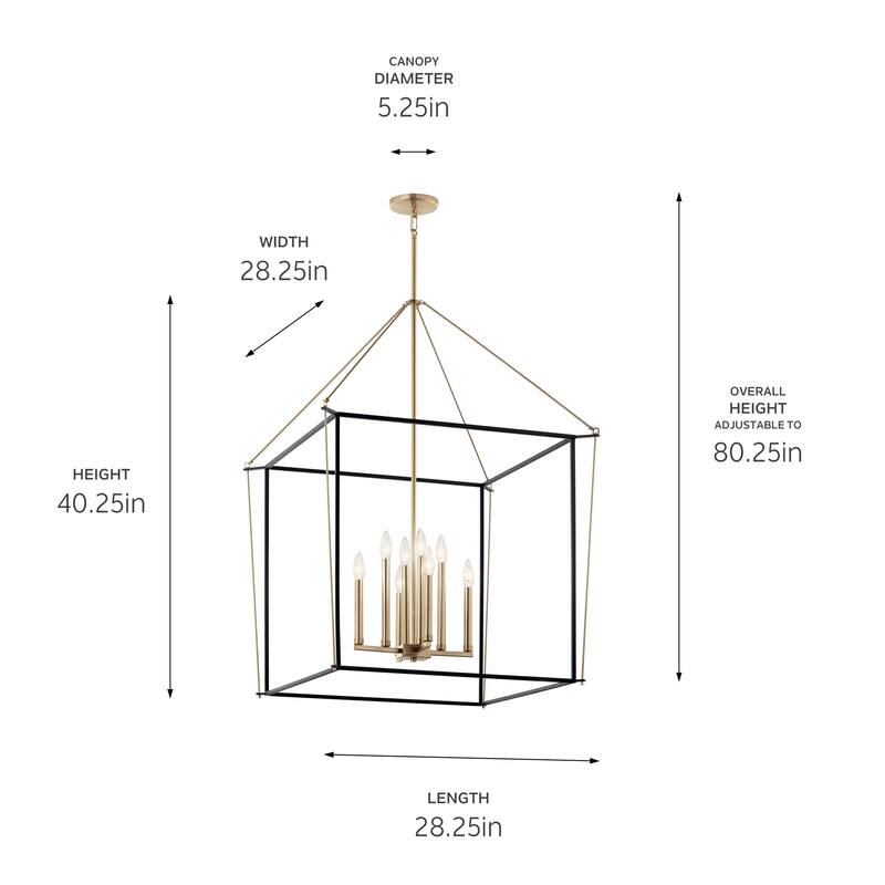 Kichler Lighting Eisley 8-Light Foyer Pendant Light