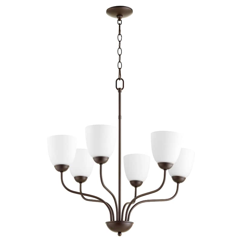 Quorum International 6 Light 25" Wide Chandelier